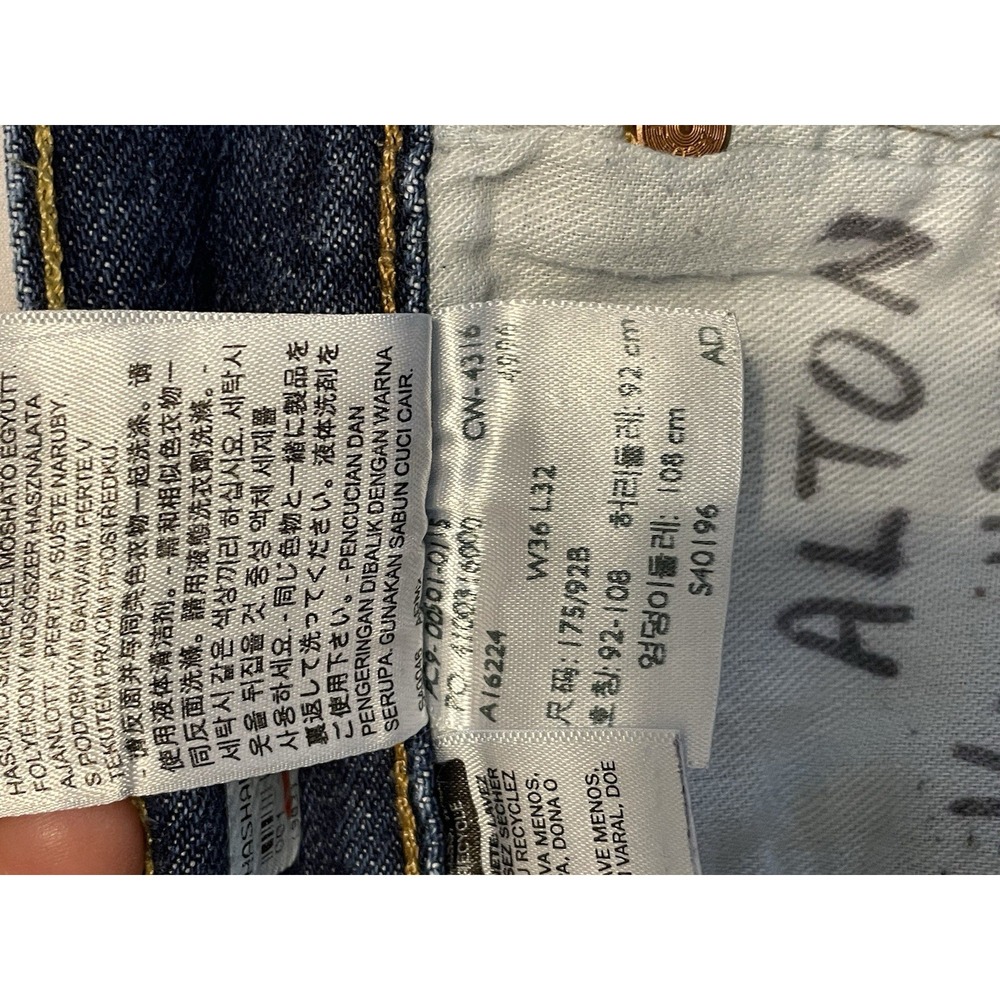 Levi's 501 Button Fly‎ jeans 36x32 - Picture 11 of 13